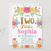 フィエスタ 2歳の誕生日お誘い状 招待状 (正面)