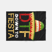 フィエスタDtfメキシコCinco De Mayoへ フリースブランケット (正面(横))