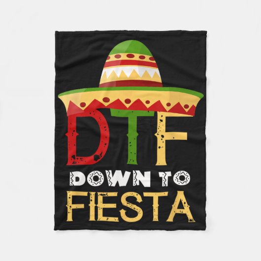 フィエスタDtfメキシコCinco De Mayoへ フリースブランケット (正面)