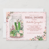 フィエスフェミニンタブライダルシャワーフローラテラリウム 招待状 (正面)