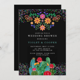 フィエスモダンタとサボスカラフルウェディングシャワーI 招待状