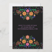 フィエスモダンタ・サボスカラフルブライダルシャワー 招待状 (裏面)