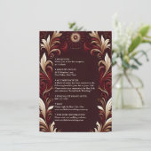 フィエス素朴タフローラスペインの結婚バラ エンクロージャーカード (スタンド正面)