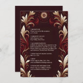 フィエス素朴タフローラスペインの結婚バラ エンクロージャーカード (正面/裏面)