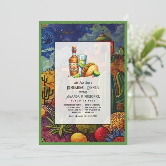 フィエス結婚タでリハーサルのディナーをタコに 招待状 (スタンド正面)