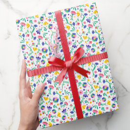 フィエス鮮やかタフローラメキシコパーティーデザイン ラッピングペーパー