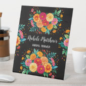 フィエス鮮やかタ結婚のブーケブライダルシャワー 台座サイン (インサイチュ)