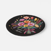 フィエス鮮やかタ結婚のブーケ結婚ス ペーパープレート (アングル)