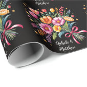 フィエス鮮やかタ結婚のブーケ結婚ス ラッピングペーパー (ロールコーナー)