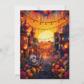 フィエス鮮やかタLET LET TACO's Shower of a Coule's Shower 招待状 (裏面)