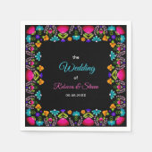 フィエレガントエス結婚タ紙 スタンダードカクテルナプキン (正面)