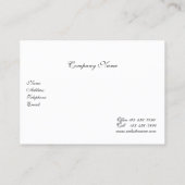 フィエレガントリフランスのグ 名刺 (裏面)