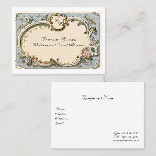 フィエレガントリフランスのグ 名刺 (正面/裏面)