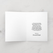 フィオはっきりしたナモノグモダンラム結婚ズ 箔グリーティングカード (内側レイダウン)