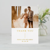 フィオはっきりしたナモノグモダンラム結婚ズ 箔招待状 (立ち正面)