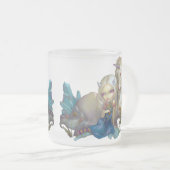 "フィオナおよびユニコーン"のマグ フロストグラスマグカップ (正面右)