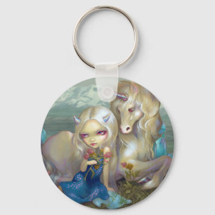 "フィオナおよびユニコーン" Keychain キーホルダー