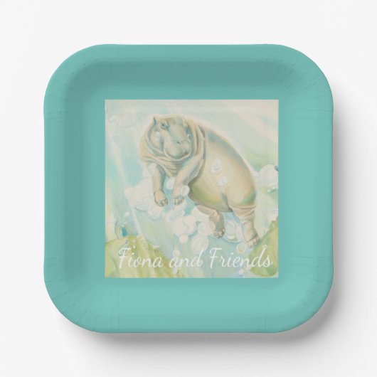 フィオナと友人のペーパープレート ペーパープレート (正面)