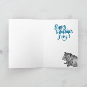 フィオナのカバのバレンタインカード シーズンカード (内部)