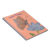 フィオナの蝶と花のジャーナル ノートブック (右側)