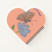 フィオナの蝶と花 ノートブック (裏面)