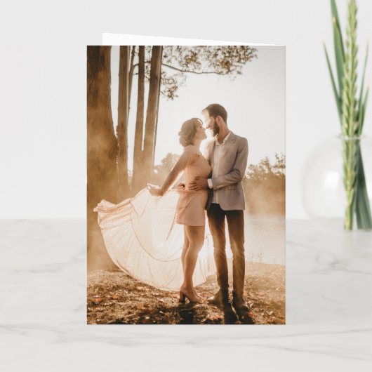 フィオナはっきりしたフォトモモダンノ結婚グラム 招待状 (裏面)