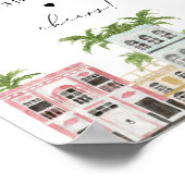 フィオナウォーターカラーチャールストンSCミモサバーサイン ポスター (角)