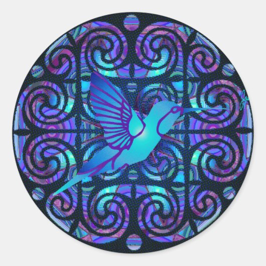 フィオナステッカー ラウンドシール (正面)