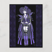 フィオナパープルゴシックオートクチュール妖精はがき ポストカード (正面)