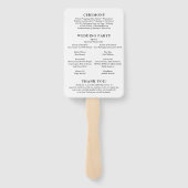 フィオナ黒白モノグラムはっきりしたズモダン結婚ス ハンドファン (裏面)