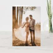 フィオナ黒白モノグラムはっきりしたズモダン結婚ス 招待状 (裏面)