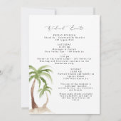 フィオナ ウォーターカラー チャールストンSC バチェロレッテ 招待状 (裏面)