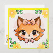 フィオナ・フォックス 招待状 (正面/裏面)