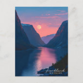 フィオルドランドニュージーランド旅行の夜 ポストカード (正面)