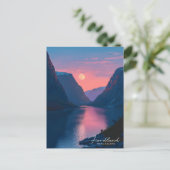 フィオルドランドニュージーランド旅行の夜 ポストカード (スタンド正面)