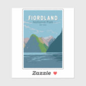 フィオルドランド国立公園ニュージーランド旅行芸術 シール (シート)