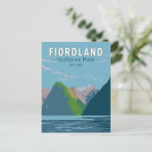 フィオルドランド国立公園ニュージーランド旅行芸術 ポストカード (スタンド正面)