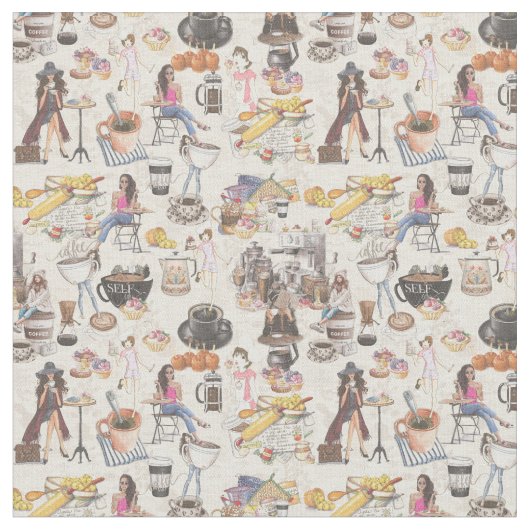 フィカスウェーデンのコーヒーブレイクの伝統 ファブリック (クローズアップ)