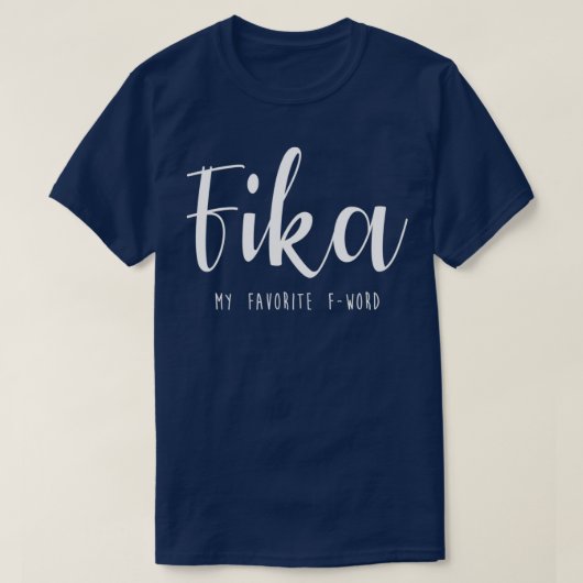 フィカスウェーデンスウェおもしろいーデンことわざ装飾的タイポガー Tシャツ (デザイン正面)