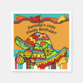 フィカスタマイズエスタ誕生日紙ナプキンス スタンダードカクテルナプキン (正面)