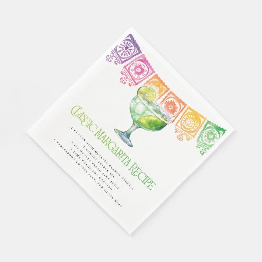 フィカラフルエスタクラシックマルガリータレシピ スタンダードランチョンナプキン (角)