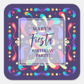 フィカラフルエスタブルー スクエアシール (正面)