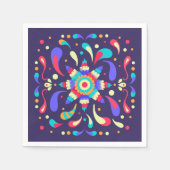 フィカラフルエスタブルー スタンダードカクテルナプキン (正面)