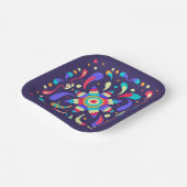 フィカラフルエスタブルー ペーパープレート (傾斜あり)