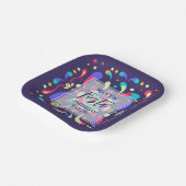 フィカラフルエスタブルー ペーパープレート (傾斜あり)