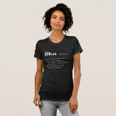 フィカ氏は、スウェーデンからのコーヒーブレークを定義している Tシャツ (正面フル)