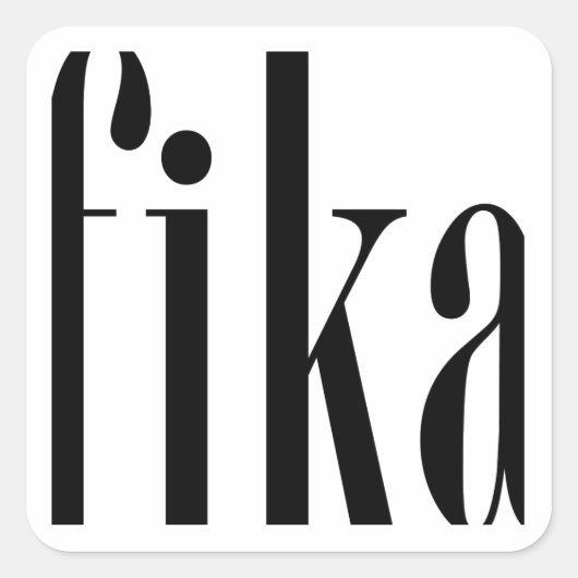 フィカ長方形ステッカー スクエアシール (正面)