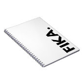 フィカ。白黒はっきりしたノートブック ノートブック (右側)