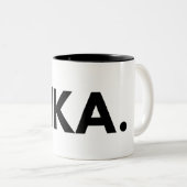 フィカ。2トーンはっきりしたコーヒーマグ ツートーンマグカップ (正面右)