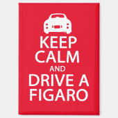 フィガリ保ーズCalm and Drive a Figaro Magnet マグネット (正面)